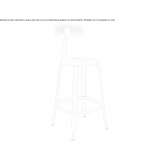 Tall, steel garden stool Wolsdorf