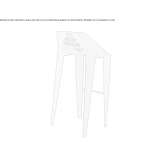 Corten™ stool with footrest Lanzhot