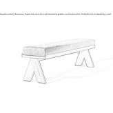 Fabric garden bench Bagard