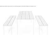 Teak garden bench Satis