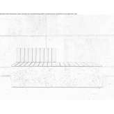 Modular concrete bench with backrest Whitmire
