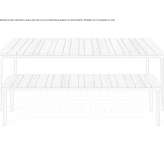 Wooden garden bench Suffern