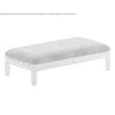 Fabric and teak garden bench with removable cover Calvera
