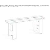 Pine garden bench Arivechi