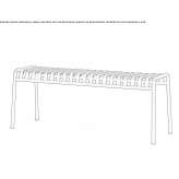 Garden bench made of steel Quime