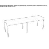 Aluminum garden bench Tutana