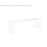 Aluminum garden bench Chamaca