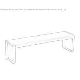 Aluminiowa ławka ogrodowa Yarravel