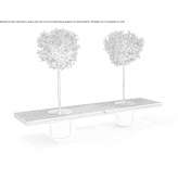 Garden bench Wood Marzy