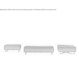 Fabric garden bench Meina