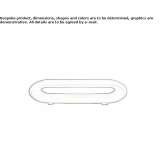 Polyethylene garden bench with light Tahal