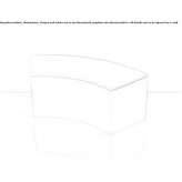 Polyethylene garden bench with light Rzaska