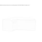 Modular garden bench made of synthetic material Juneda