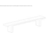 Garden bench made of metal, painted Cocorna