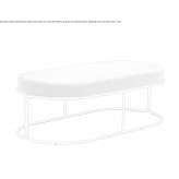 Garden bench made of powder-coated steel Suesel