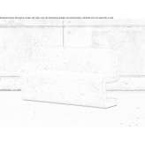 Concrete bench with backrest Tostado