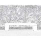 Concrete bench without backrest Whitmire