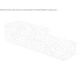 Polyurethane bench with backrest Manunda