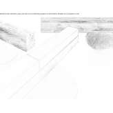 Larch benches for sitting Borzano
