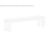 Teak garden bench Itasca