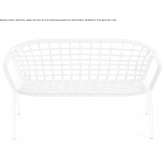 Rope garden bench with backrest Sarita