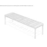 Iroko garden bench Suffern