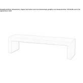 Garden bench made of reinforced concrete Ward