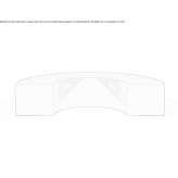 QM Foam round modular bench Thorpe