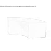 QM Foam round modular bench Thorpe