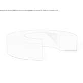 Okrągła modułowa ławka QM Foam Thorpe