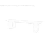 Recycled teak garden bench Arganda