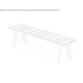Garden bench made of HPL Sieradza
