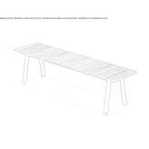 Teak garden bench Sieradza
