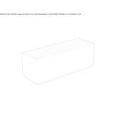 Garden bench made of stainless steel Domfront