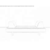 Fabric garden lounger Duverge