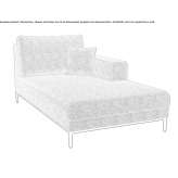 Fabric garden lounger Teutonia