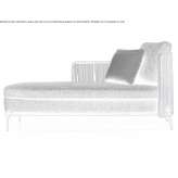 Outdoor lounger upholstered with fabric Hansbeke