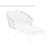 Upholstered acrylic garden sofa Galva