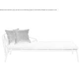 Upholstered fabric Garden lounger Bussang