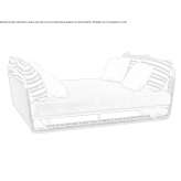 Upholstered garden sofa Meyreuil
