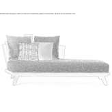Teak garden lounger Doonside
