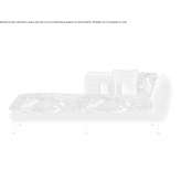 Fabric garden lounger Ambite