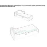 Upholstered fabric Garden lounger Graben
