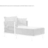 Chaise longue woven from polyester rope Neligh