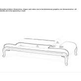 Upholstered fabric Garden lounger Bellus