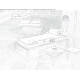 Upholstered garden sofa Bellus