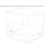 Aluminum garden bed with canopy and umbrella Vetroz