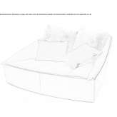 Batyline® and leather garden bed Dahn
