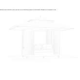 Garden bed with canopy and umbrella Rosheim