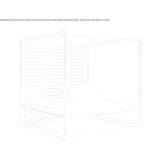 Aluminum garden bed with a canopy in a modern style Rogoznik